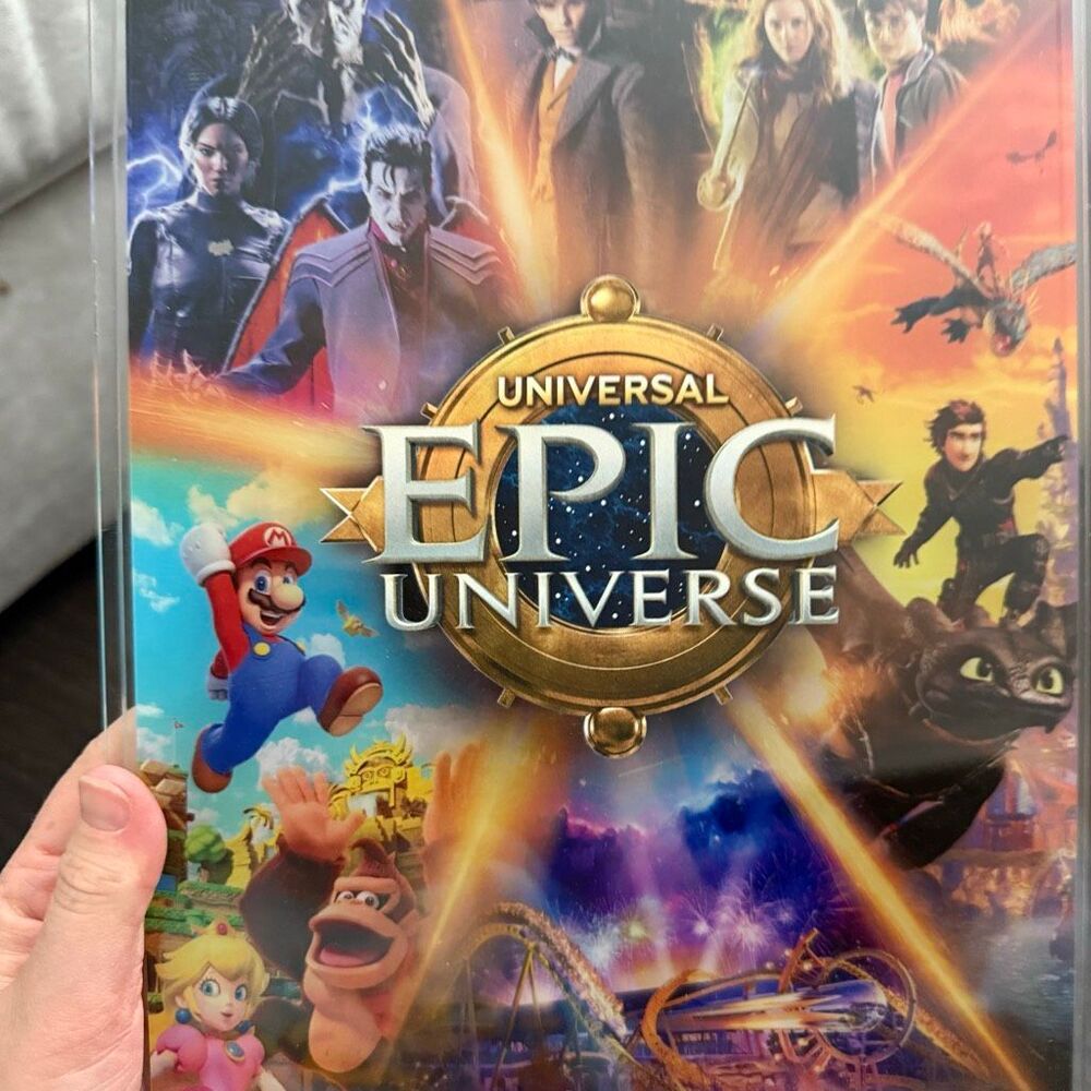 Universal Studios Epic Universe Clear Acrylic Display stand Art New - Picture 2 of 5